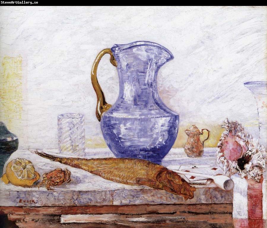 James Ensor Still life with Blue Jar